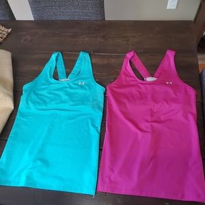 Lot of 2 under armor heat gear tank tops